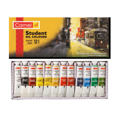 Camel Student Oil Colors - 12 Shades, 20ml Each