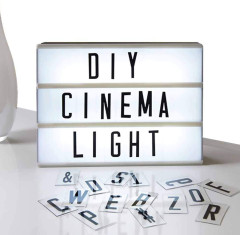 LED Letter Light Box - Customizable Sign - A4 Size