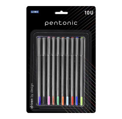 Linc Pentonic Coloured Ball Pen Set, 10 Shades